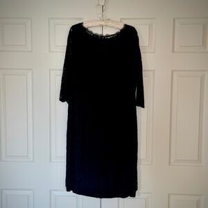 Boden Black Lace Cocktail Dress